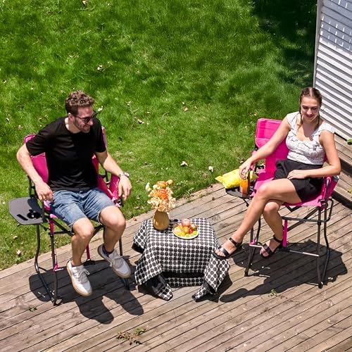 EVER ADVANCED Portable 30.7" Seat Height Tall Camping Directors Chair