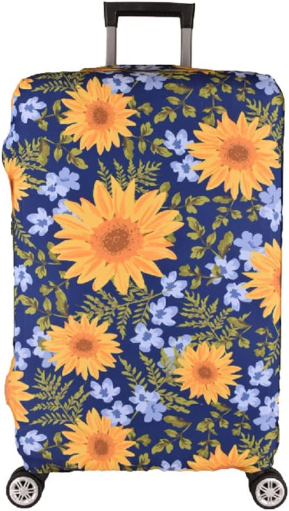 7-Mi Luggage Cover£¬ Suitcase Covers 19-30 Inch Expandable Anti-Scratch Luggage Protector Flower for Carry on Luggage S 19-20IN