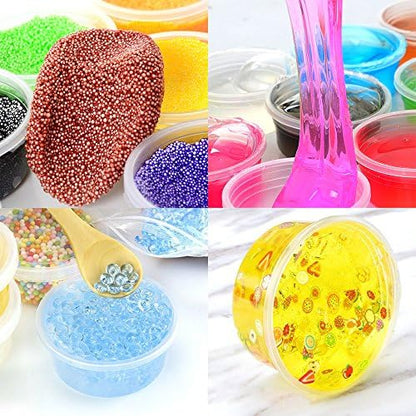 Augshy 40 Pack 4Oz Slime Containers with Lids, Jello Shot Cups Condiment Containers Plastic Portion Cups with Lids for Salad Dressing Food Storage Containers