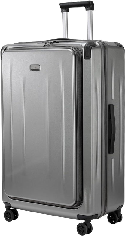 Premium Carry On Luggage, 29 Inch Top Opening Aluminum Frame Airline Approved ABS+PC Hard Shell Suitcases with Silent Wheels, TSA Lock, Front Pocket & Wet-dry Separated Six-piece set