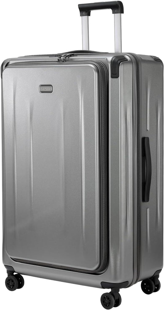 Premium Carry On Luggage, 29 Inch Top Opening Aluminum Frame Airline Approved ABS+PC Hard Shell Suitcases with Silent Wheels, TSA Lock, Front Pocket & Wet-dry Separated Six-piece set