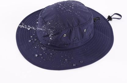 Home Prefer UPF50+ Mens Sun Hat Wide Brim Fishing Hat Sun Protection Beach Gardening Bucket Hat for Men Women