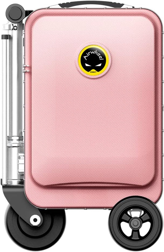 Airwheel SE3S Smart Rideable Suitcase Electric Luggage Scooter For Travel (pink)