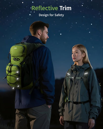 ECOHUB Hydration Backpack for Men Women, 20L Lightweight Hiking Daypack Cycling Backpack with 2L Water Bladder, Insulated Hydration Pack with Waist Pack