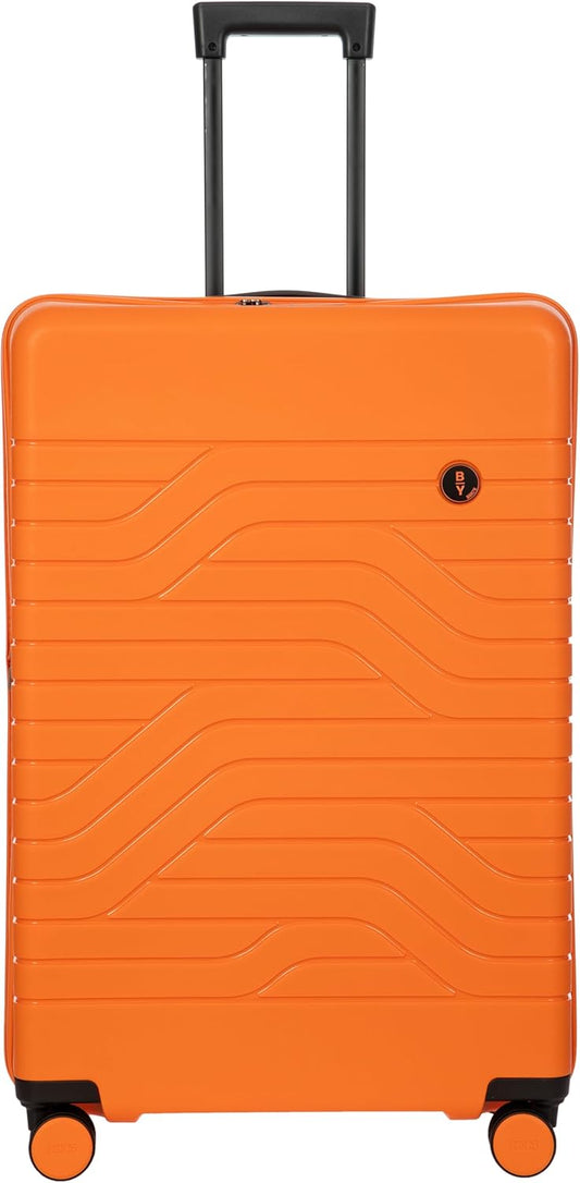 Bric's B|Y Ulisse Spinner Suitcase, Expandable Hard Shell Luggage with TSA Lock and Smooth 360° Wheels 28" – Orange