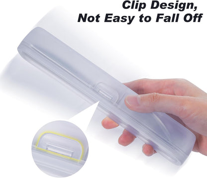 Travel Utensils with Case, 4-Piece Stainless Steel Portable Cutlery Set, Reinforced Case with Buckle Design, Lunch Box for Camping Work School, Include Fork Spoon Knife, Dishwasher Safe, Silver