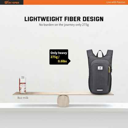 SKYSPER Small Daypack 10L Hiking Backpack Packable Lightweight Travel Day Pack for Women Men