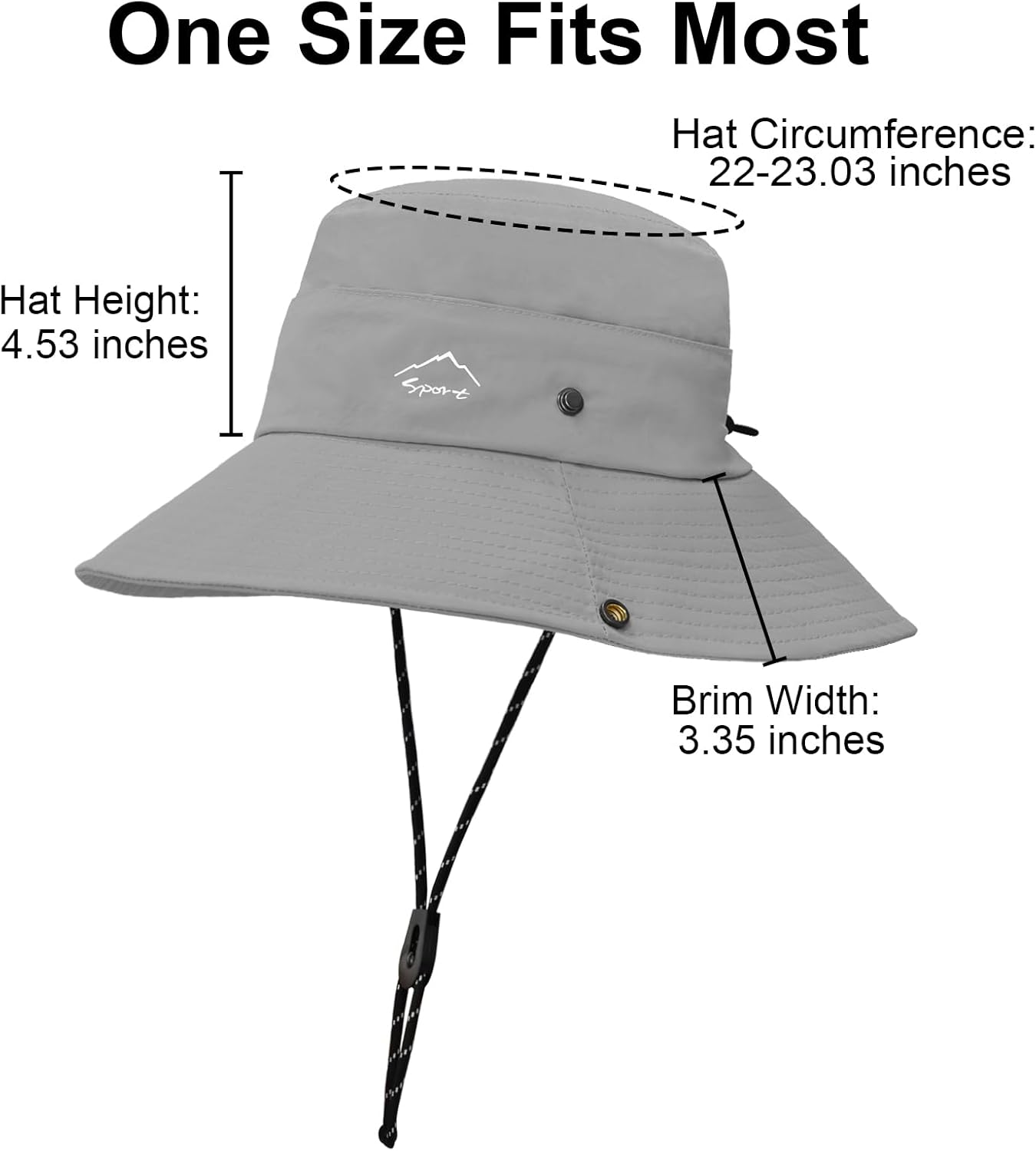 Sun Hats for Women Bucket Hat UV Protection Fishing Hat Wide Brim Safari Hats 2 in 1 Zip-Off Sun Visor Hats UPF 50+