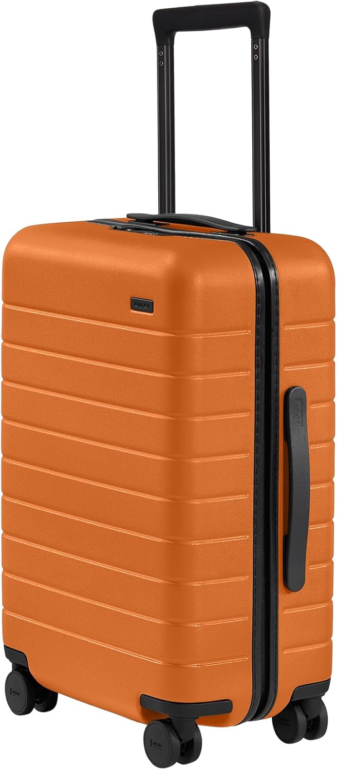 Away Carry-On Luggage, Lightweight Hardside Suitcase with Spinner Wheels, 22 Inch Airline Approved, TSA Lock, Sorbet Orange