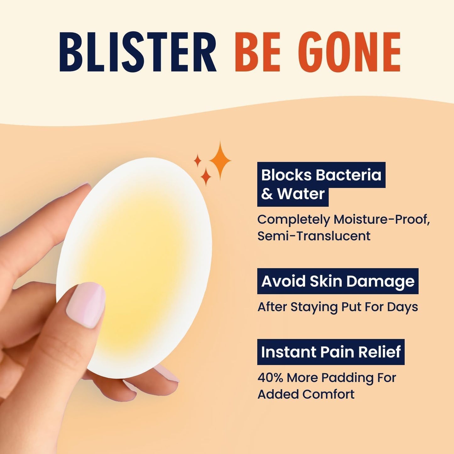 Dr. Frederick's Original Better Blister Bandages - 24 ct - Healing Blister Pads - Grab-N-Go - Water Resistant - 40% More Cushioning - Hydrocolloid - Feet, Toe, & Heel Blister Prevention - Heel Pack