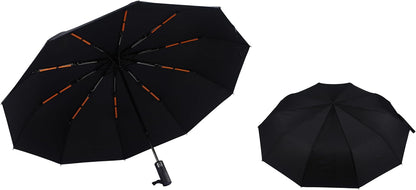 46 Inch Compact Umbrellas for Rain - Travel Small Umbrella - Automatic Folding Umbrella - Windproof Portable Umbrella, Double 10-rib