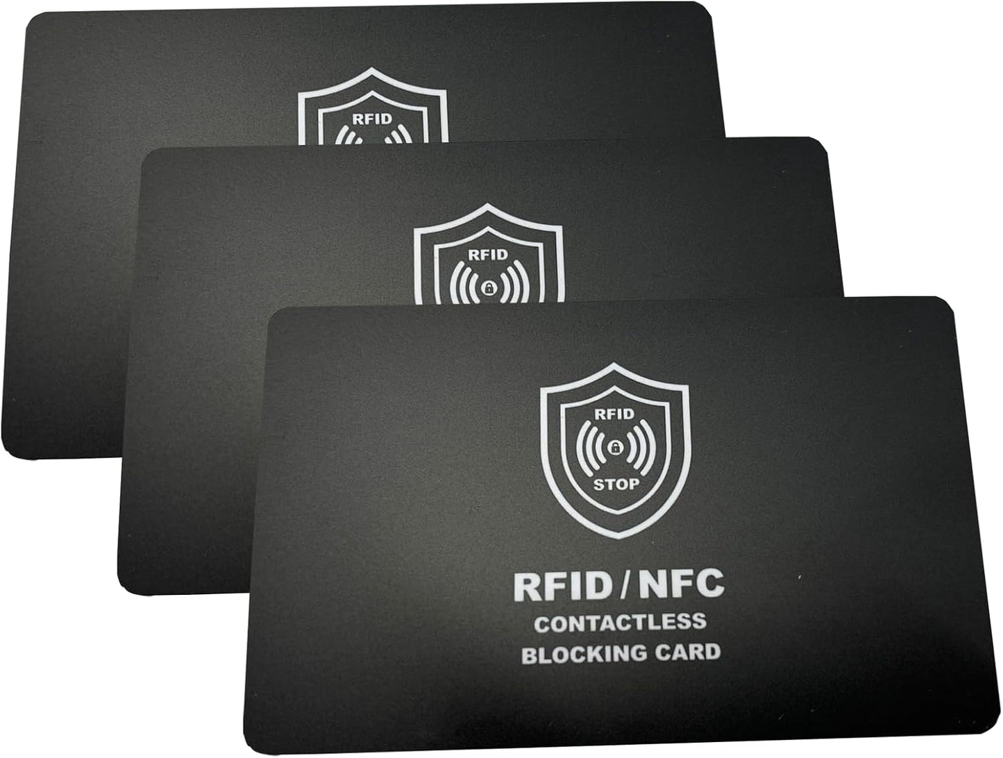 Technixx RFID Blocking Card, 3 Pack, Contactless NFC Jamming Credit & Debit Card ID, Protection for your wallet and passport, One Card Protects Entire Wallet