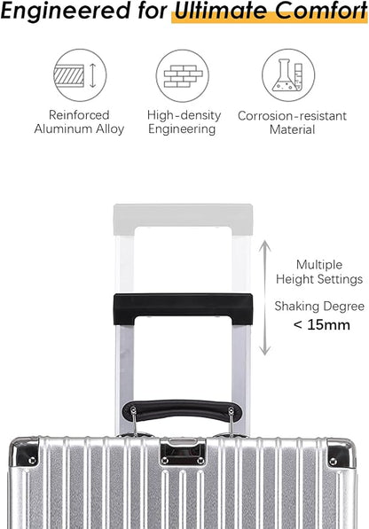 HotWay 28 Inch All Aluminum Checked in Luggage - Image 3