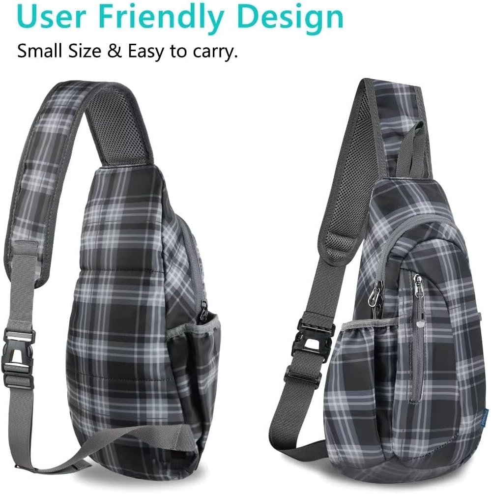 TITECOUGO Small Sling Bag, Lightweight Crossbody Backpack for Men Women, Shoulder Bag for Sports and Outdoor