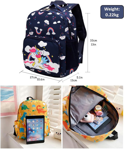 POWOFUN13 inch Kids Toddler Preschool Travel Backpack Cute Cartoon Backpack For Girls Boys Baby