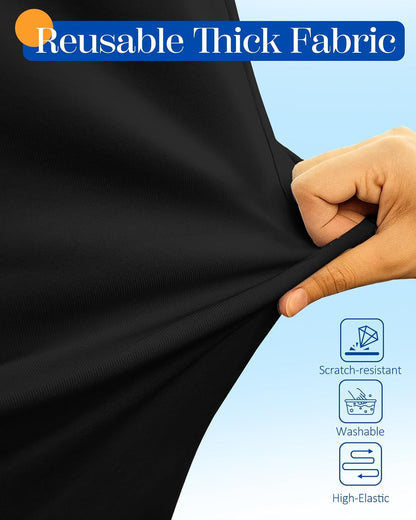 Slohif Luggage Cover for Suitcase Tsa Approved Protector - Luggage Sleeve Suit Case Cover Travel Stretch Large Baggage Case Protective Washable Fit 30-32 Inch Black