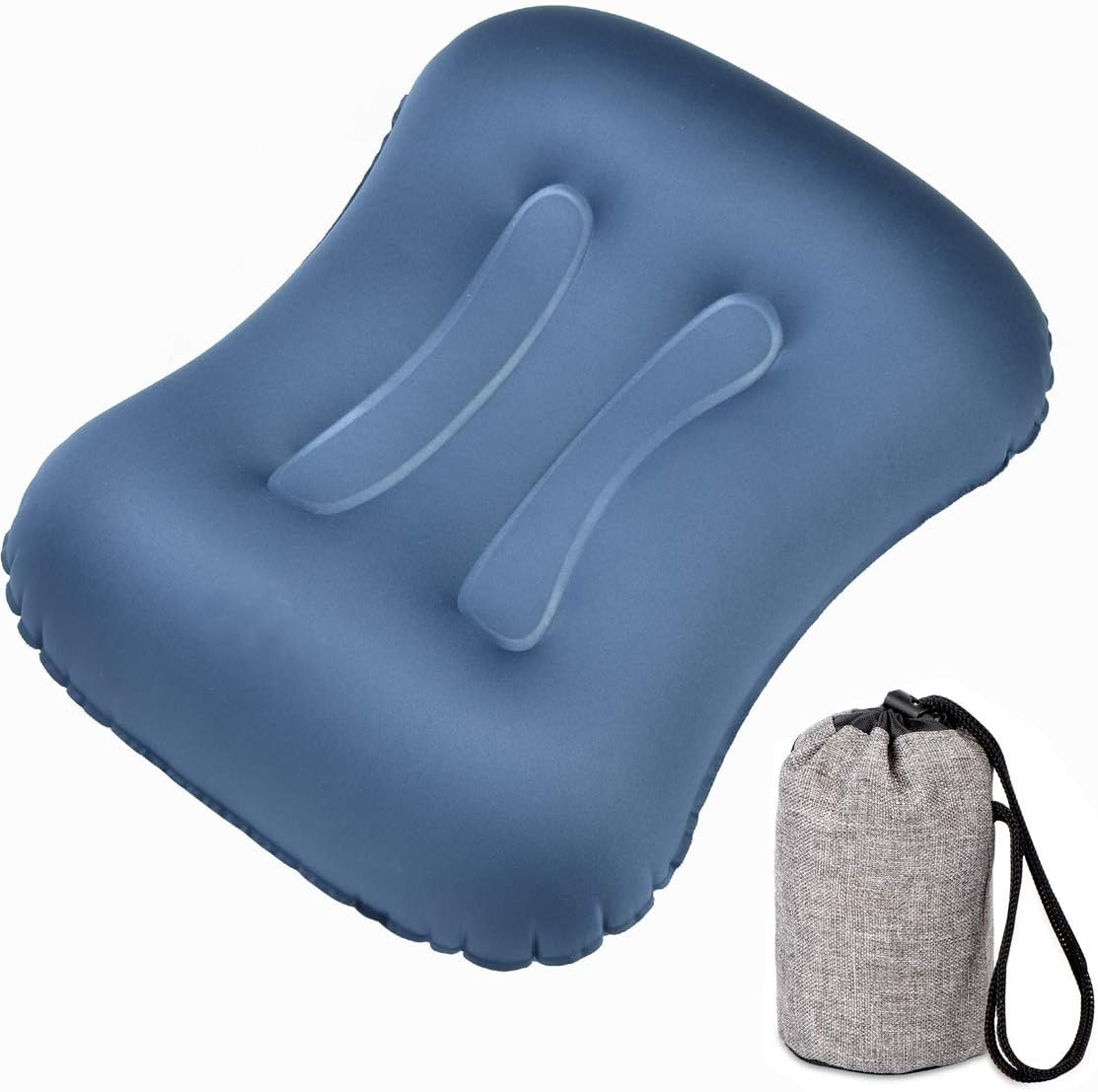 SUNYAO Ultralight Inflatable Camping Pillows - Compressible, Compact, Inflatable, Comfortable, Ergonomic Pillow for Neck & Lumbar Support While Camping,Backpacking,Hiking