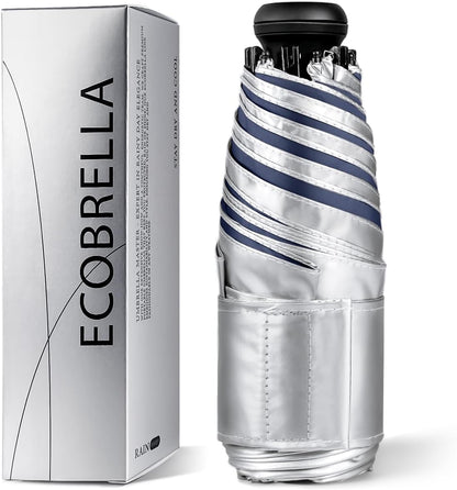 Mini Travel Umbrella - UPF 50+ Sun Protection Compact Manual Open Small Sun Umbrella