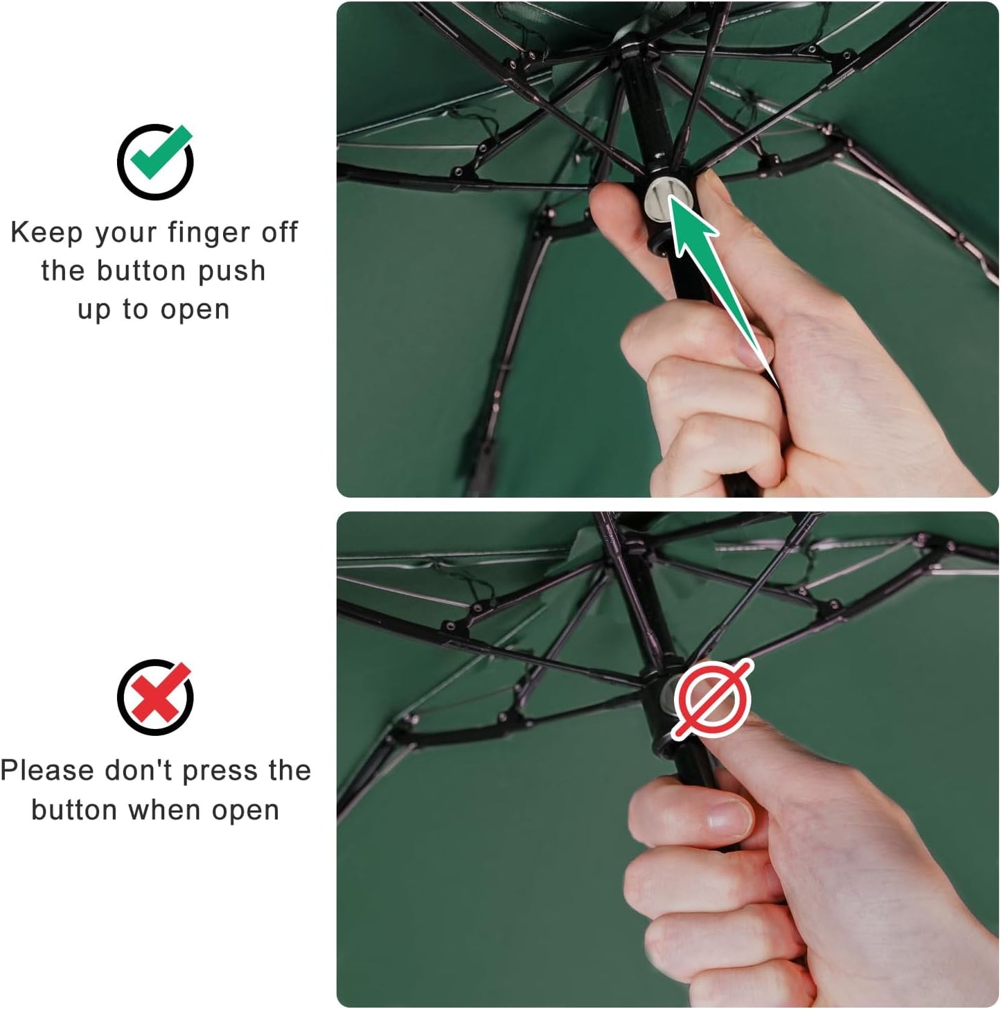 Mini Travel Umbrella - UPF 50+ Sun Protection Compact Manual Open Small Sun Umbrella