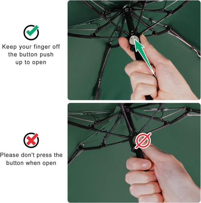 Mini Travel Umbrella - UPF 50+ Sun Protection Compact Manual Open Small Sun Umbrella