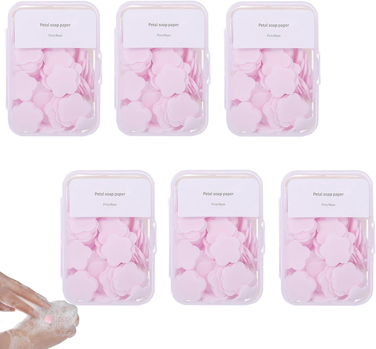 600PCS Portable Mini Soap Sheets – Scented Disposable Hand Washing Paper, Travel-Friendly & Water-Soluble Soap for Camping, Hiking & Outdoor Use