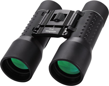 12x42 HD Binoculars for Adults, Professional Large View Binoculars with Clear Low Light Vision, Waterproof for Bird Watching, Hunting, Travel, Hiking, Sports, Concerts