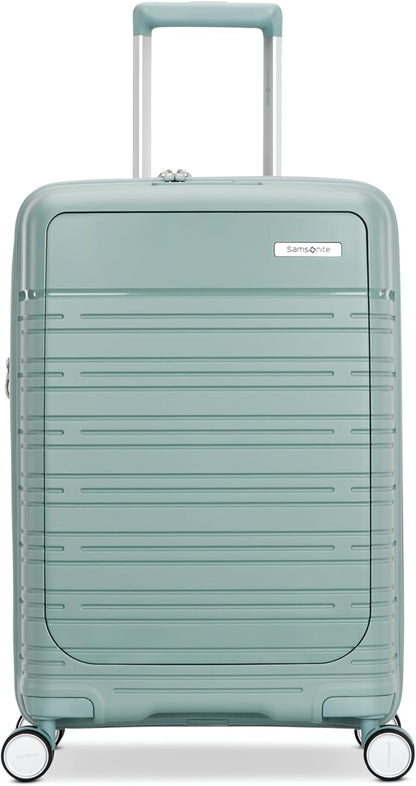 Samsonite Elevation Plus - Carry-On Hardside Luggage with QuickEntry™ Front Compartment - Scratch Resistant Polypropylene Shell, AirTag Holder, TSA Lock, Airline Approved- Cypress Green