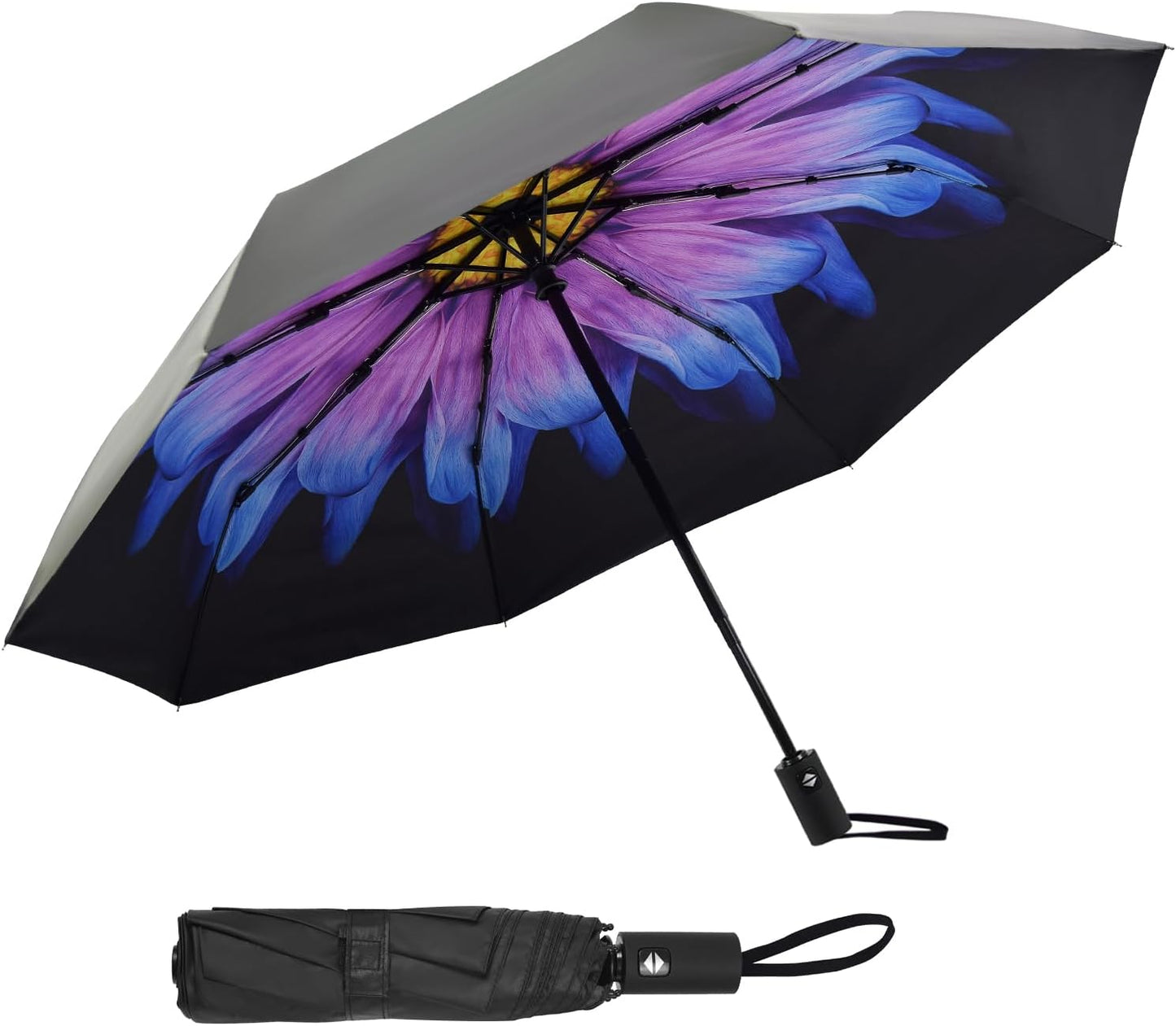 SY COMPACT Umbrella Automatic Travel Waterproof Light Folding Umbrellas Easy Carry for Women and Men