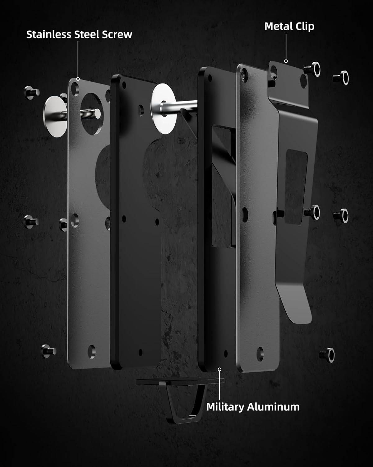 Key Organizer Compact Key Holder Metal Key Chain Minimalist key case key holder for keychain Secures 1-5 Keys