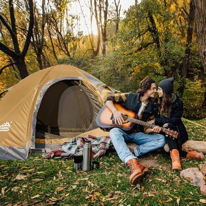 camppal 2 Person Backpacking Tent Waterproof 4 Season Tent with Snow Skirt