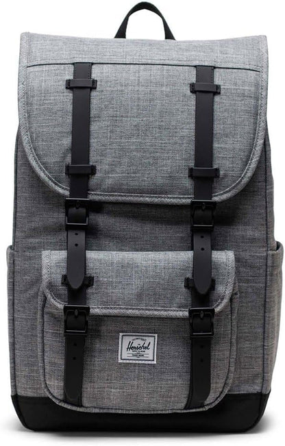 Herschel Supply Co. Little America Mid, Raven Crosshatch, One Size