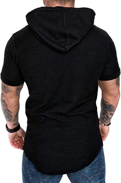 Lexiart Mens Fashion Athletic Hoodies Sport Sweatshirt Solid Color Fleece Pullover