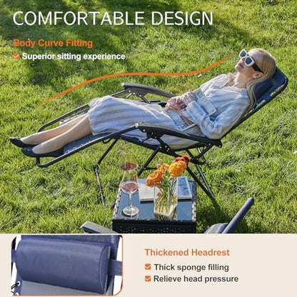 Sweetcrispy Zero Gravity Chairs Set of 4, Reclining Chair
