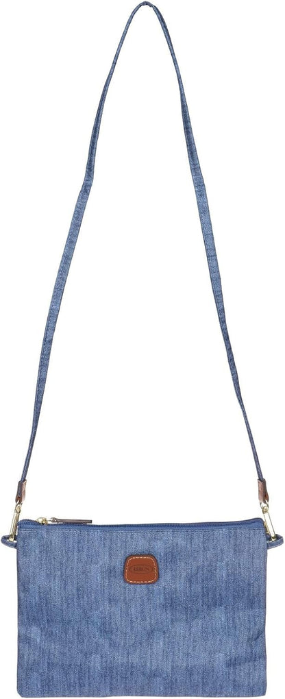 Bric's X-Bag/X-Travel 2.0 Folding Duffel Bag - 18" Carry On and Overnight Travel Bag - Jeans