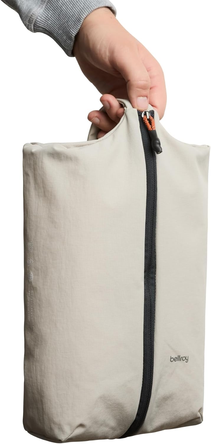 Bellroy Lite Packing Caddy 8L (Travel Organizer Packing Cube, Zip-up Storage Solution for Travel Near or far) - Ash