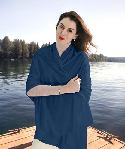 VENVSBEE Shawl Wraps for Women, Travel Scarf Soft Blanket Wrap Pashmina Travel Accessory for Airplane