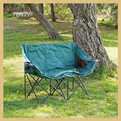 ARROWHEAD OUTDOOR Portable Folding Double Duo Camping Chair Loveseat