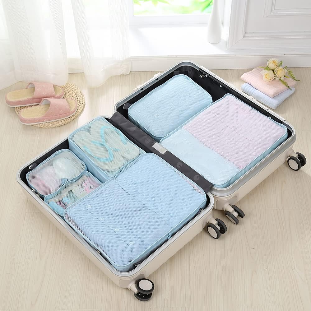 JJ POWER Travel Packing Cubes, Luggage Organizers with Shoe Bag