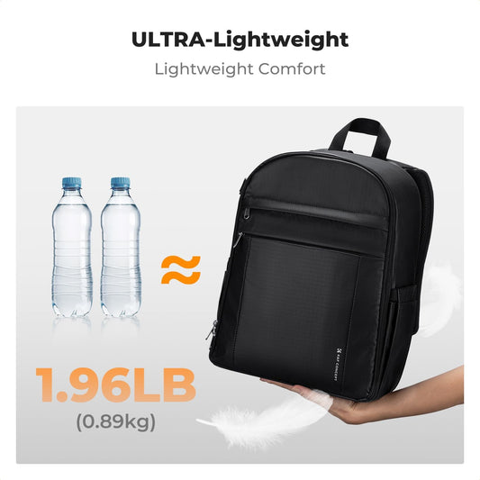 K&F CONCEPT Camera Backpack Bag, Professional DSLR/SLR/Mirrorless Camera Bag with Tripod Holder & Rain Cover, Waterproof Photography Camera Case Compatible with Canon/Sony/Nikon/FUJIFILM