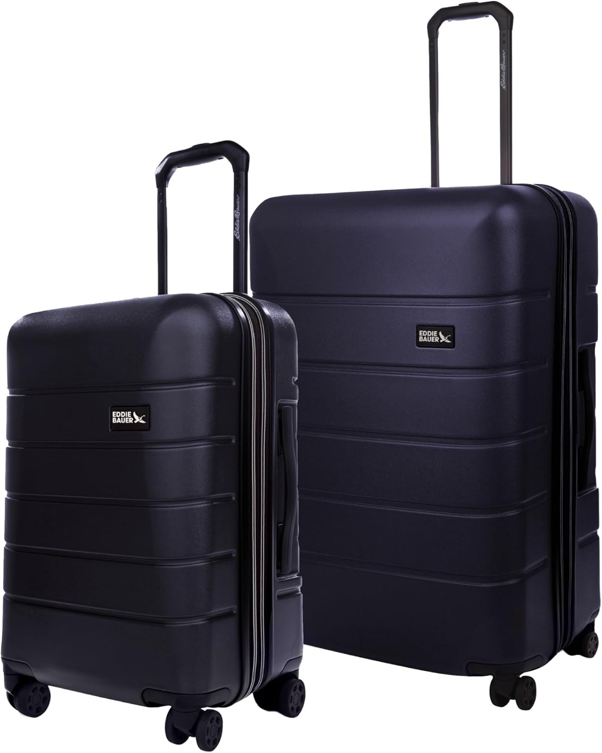 Eddie Bauer Glacier Carry-On 22" and Checked 30" Luggage | Hardside | Spinner Wheels | Expandable | Lightweight | Travel Essentials - Storm Blue
