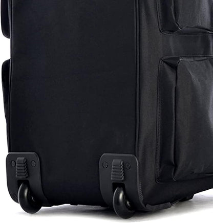 Olympia U.S.A. 29 inch Jumbo Size 8 Pockets Wheeled Rolling Duffel Bag Water Resistant Luggage Lightweight Travel Suitcase with Retractable Handle