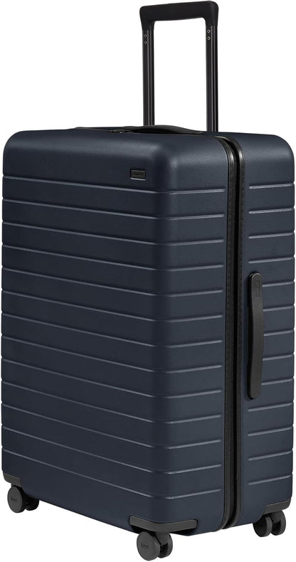 Away Large Checked Luggage, 29 Inch Hardside Suitcase with Spinner Wheels, Lightweight & Durable, TSA Lock, Navy Blue