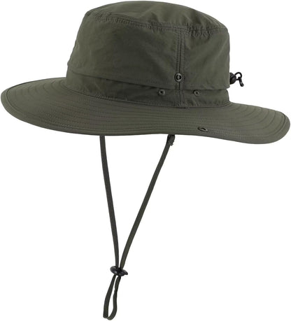 Connectyle Sun Hat for Men Women Outdoor UV Protection Safari Hat for Fishing Hiking Gardening Breathable Cowboy Hat UPF50