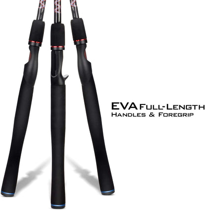 KastKing Brutus Spinning Rods & Casting Fishing Rods, Brute Tuff Composite Graphite & Glass Blanks, Stainless Steel Line Guides w/Zirconium Oxide Rings Tip Top, Chartreuse Strike Tip