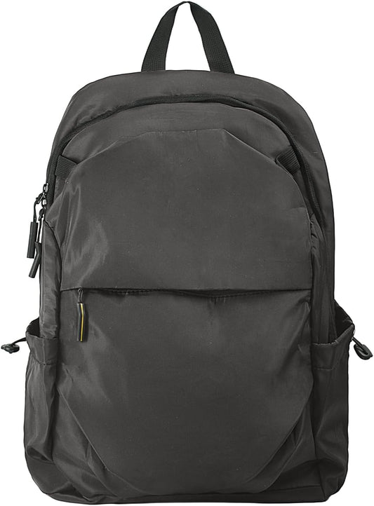 Multi-Pocket Laptop Backpack, 24L Capacity, Fits 14-inch Laptop, 16.9x12.6x5.5 inches, 1.1 lbs, Black/Navy/Gray (GREY)