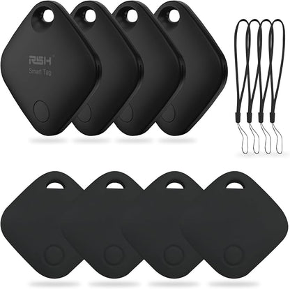 Air Tracker Tag 4 Pack Bluetooth Luggage Tracker tag Locator Works by RSH