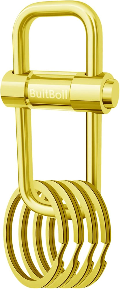 Key Chain, Heavy Duty Lock Key Ring Keychain Clip Key Holder Organizer for Home Car Keys Women Men