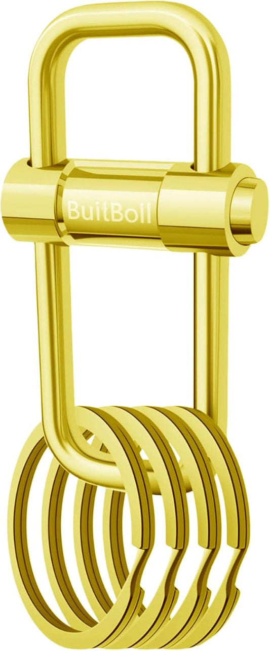 Key Chain, Heavy Duty Lock Key Ring Keychain Clip Key Holder Organizer for Home Car Keys Women Men