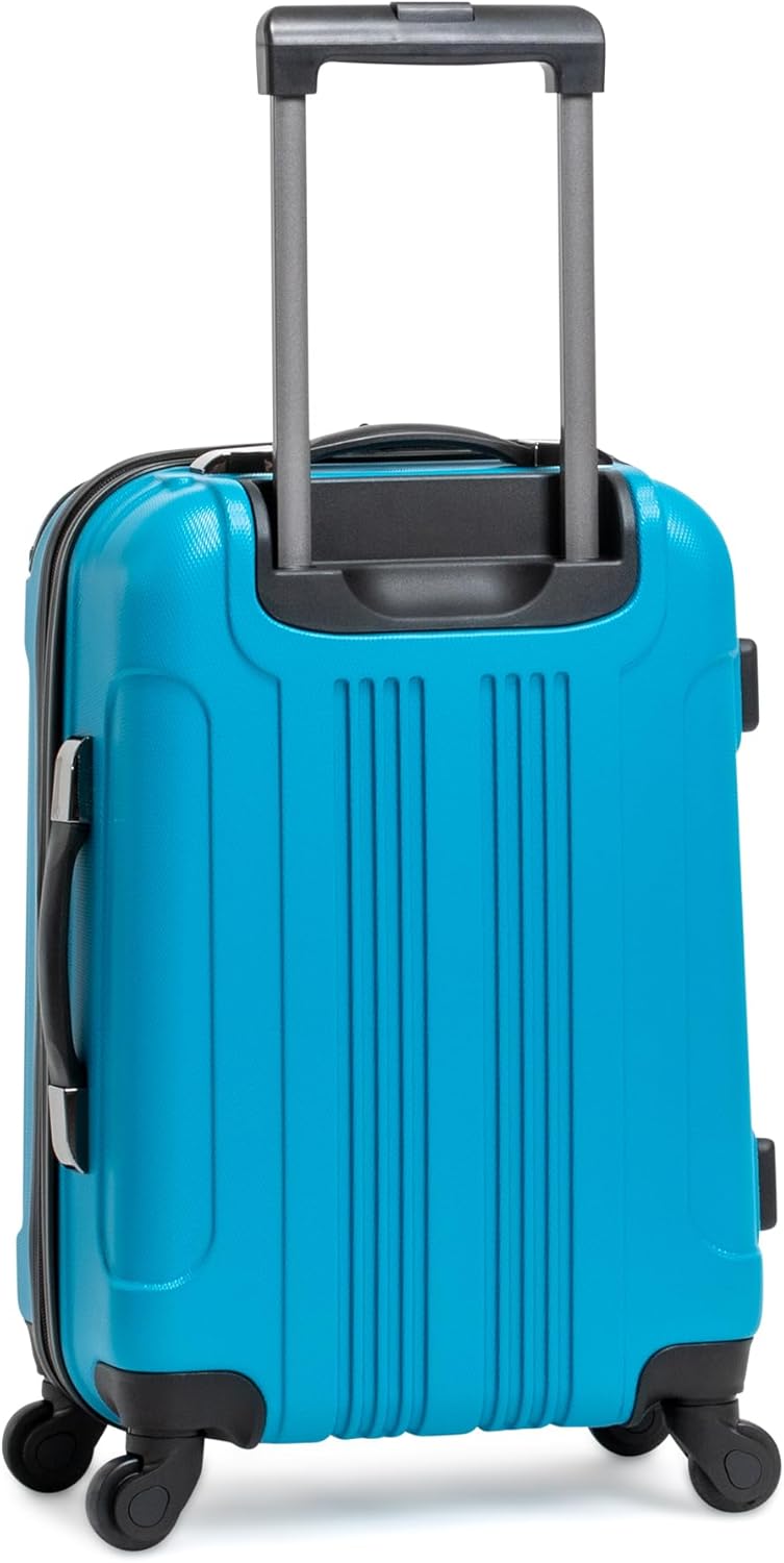 Kenneth Cole REACTION Out of Bounds Lightweight Hardshell 4-Wheel Spinner Luggage, Teal, 2-Piece Set (20" & 28")