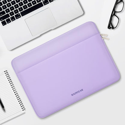 RAINYEAR Laptop Sleeve Case 11-13 Inch, Protective Portable Case with Front Pocket, Briefcase Computer Cover Laptop Bag Compatible with MacBook Air/Pro, HP, Dell, Lenovo, Acer, Purple